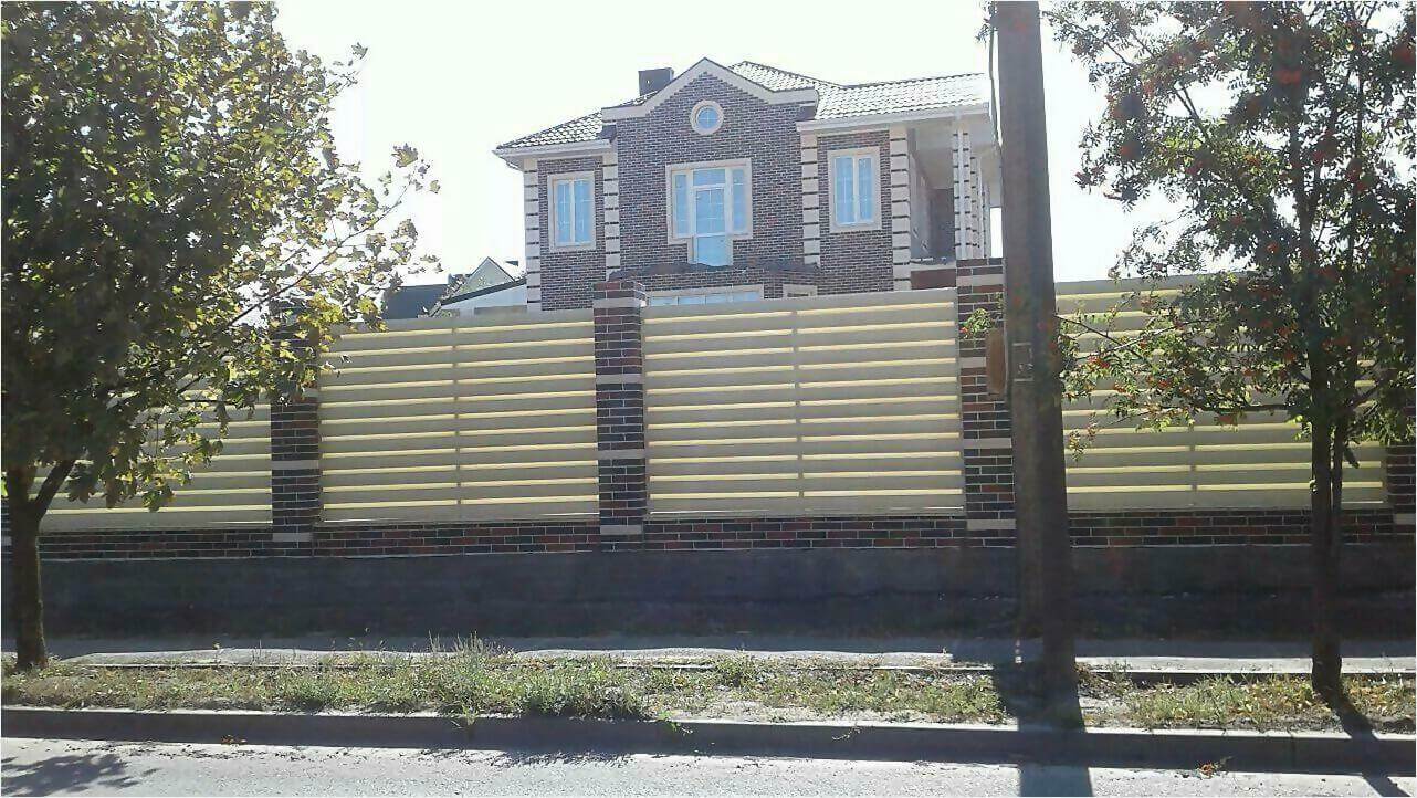 Забор из штакетника 115м фото2 в Благовещенске