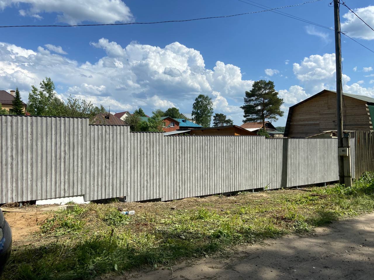 Забор из профнастила НС-10 42м Светлая Береза SteelArt фото 8 в Благовещенске